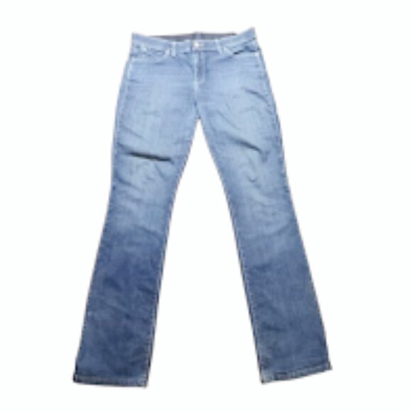 Wrangler 11/12 x36 Womans Strait Leg Blue Jeans Country Classic - Picture 3 of 11